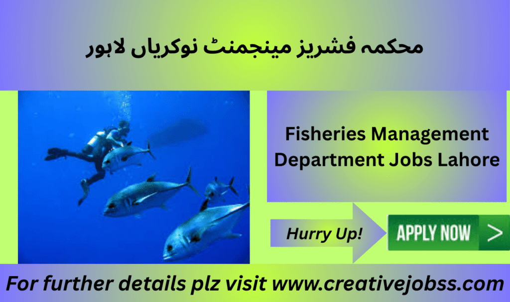 Department Of Fisheries Management job advertisement 2025
