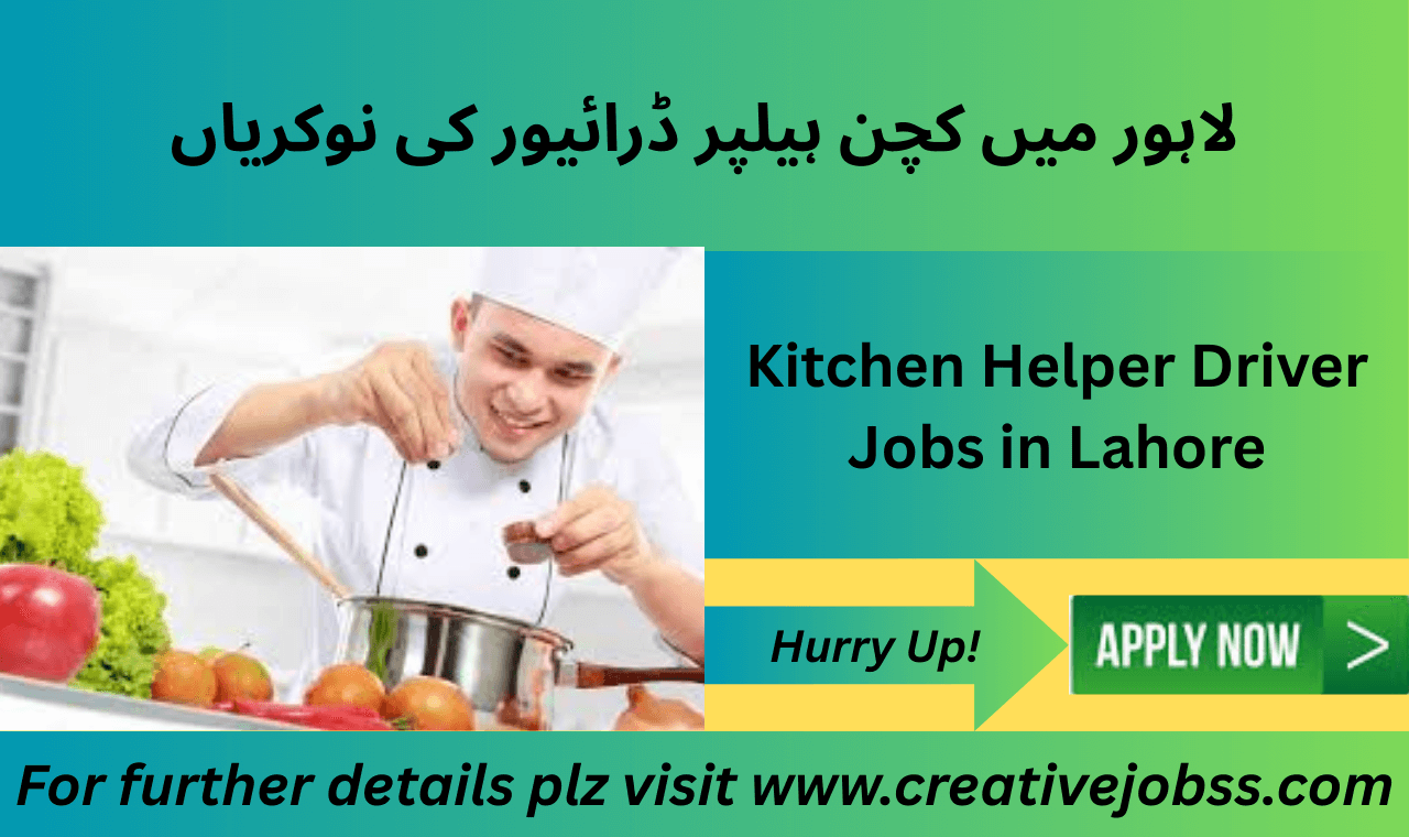 Kitchen helper and driver performing duties in Lahore home