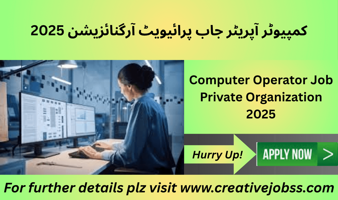 Computer operator working in private office