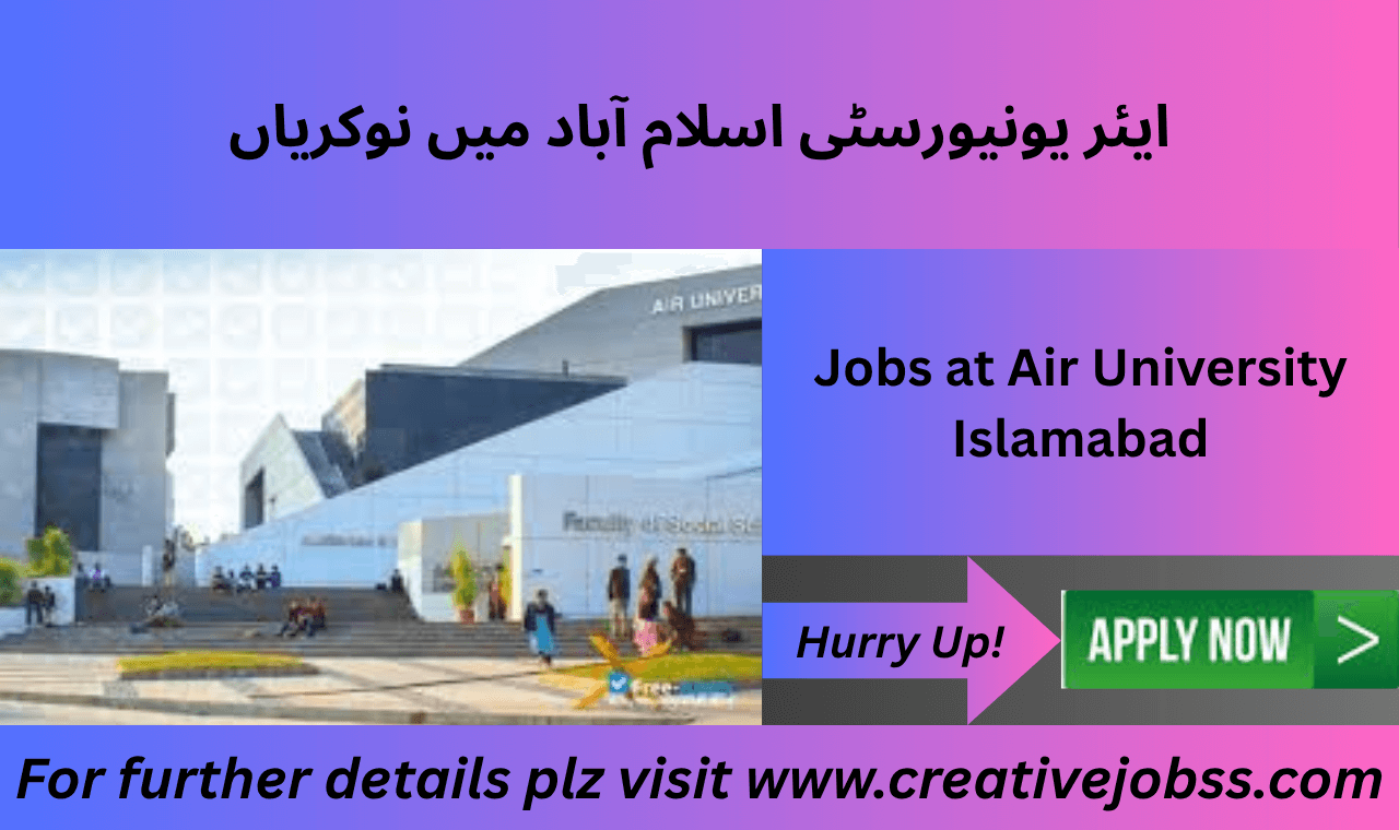 Director Academic position at Air University Islamabad