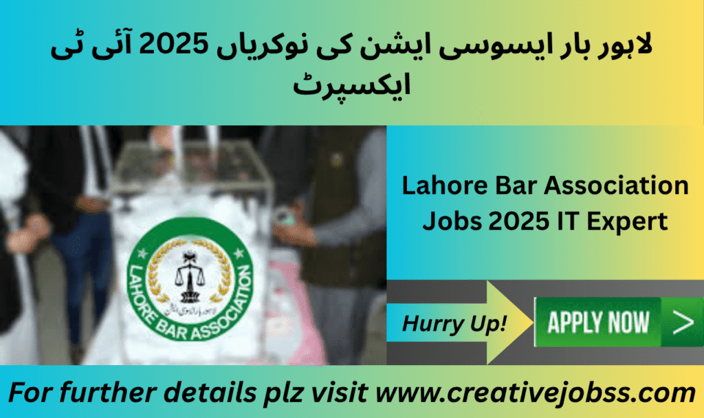 Lahore Bar Association IT Expert job opening 2025